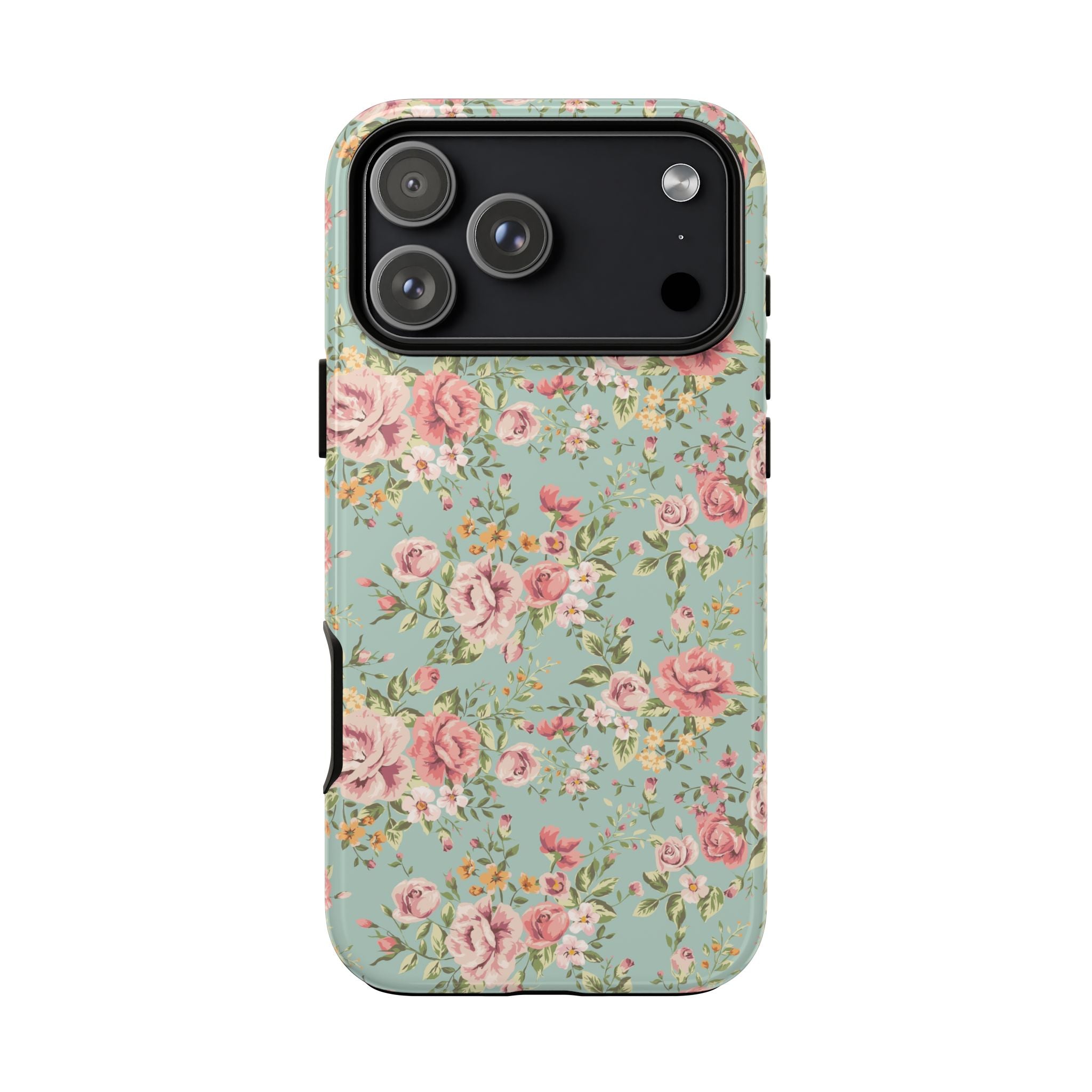 Vintage Pink Rose Floral Phone Case | Tough Case