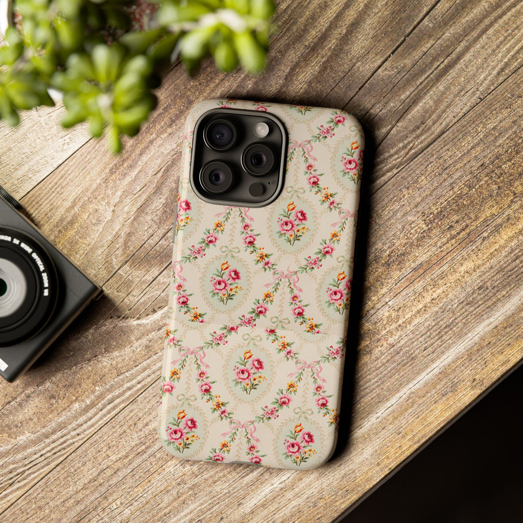 Vintage Floral Medallion phone case | Tough Cases